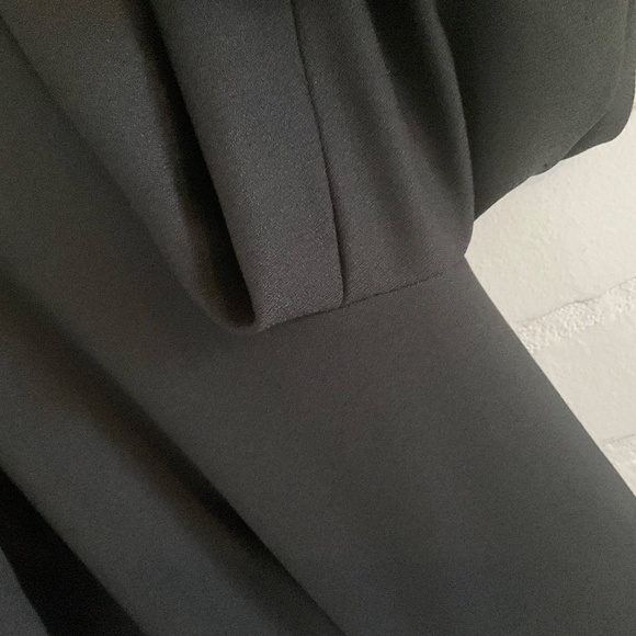 C/meo Collective Blazer Ruffled Goth Statement Pockets Flare sleeve Tuxedo Sz L - Picture 9 of 14